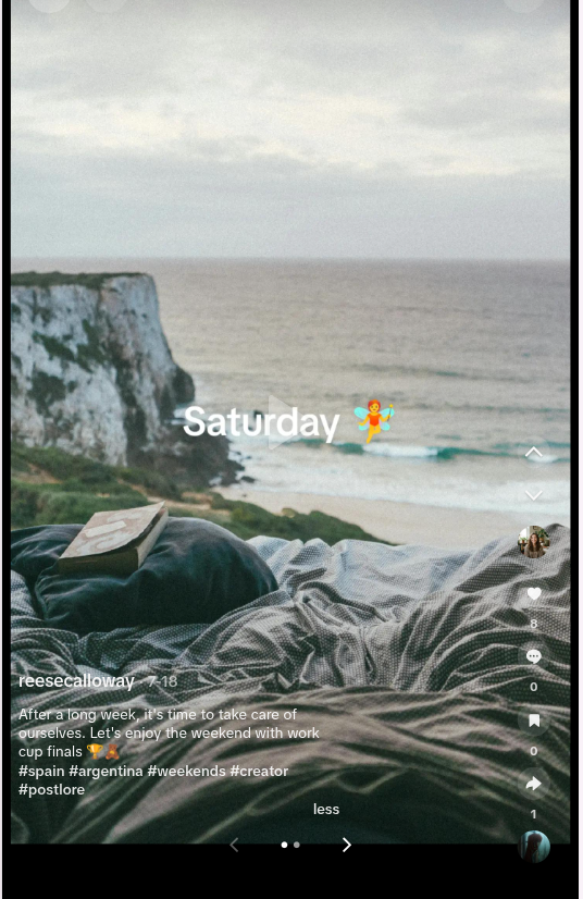 Reese Calloway TikTok post published with Postlore